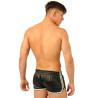MK Toys Short en cuir Fist Noir-Blanc